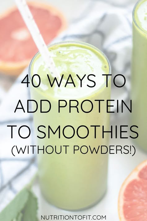 Add Protein To Smoothies, High Protein Breakfast Smoothies, Protein Smoothie Recipes Healthy, Protein Breakfast Smoothie, High Protein Smoothie Recipes, High Protein Drinks, High Protein Smoothies, Protein Smoothie Recipes, Protein Smoothies