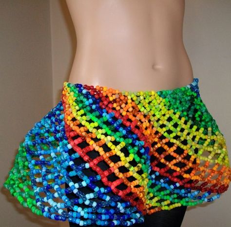 Kandi Beaded Every color in the Rainbow skirt by Kanditoybox, $45.00 Kandi Accessories, Baddie Jewelry, Kandi Inspiration, Keychains Ideas, Kandi Rave, Hey Sunshine, Rave Kandi, Humorous Pictures, Kandi Beads