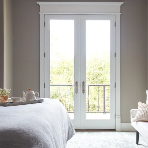 French Doors In Bedroom, French Chateau House, Kitchen Patio Doors, Patio Door Installation, Wooden Patio Doors, Replacement Patio Doors, Hinged Patio Doors, Bifold Patio Doors, Living Room Addition