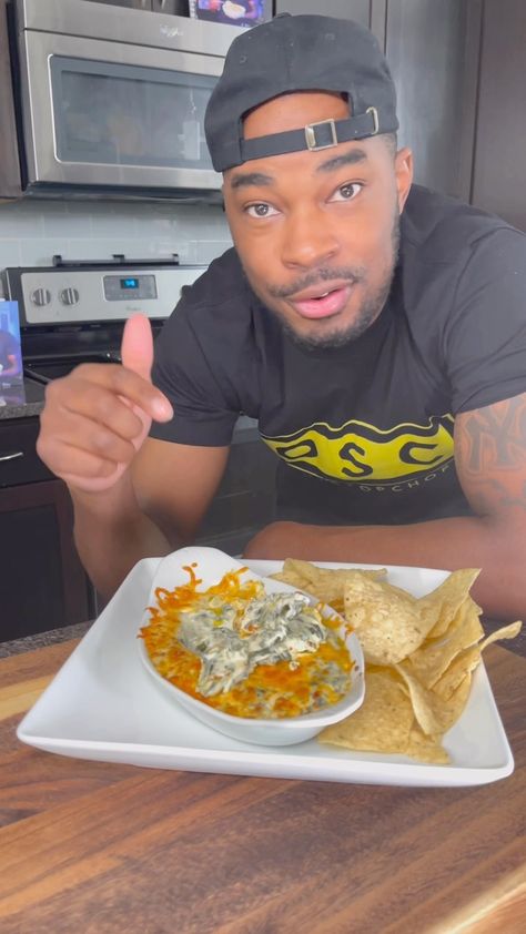 Daven Gates aka OneStopChop | This spinach dip is the Gameday Game-changer!!! And I didn’t forget the artichokes, I just like this way better . . . . #spinachdip… | Instagram Daven Gates Recipes, How To Make Spinach Dip, Spinach Dip Recipe Easy, Daven Gates, Gameday Appetizers, Ham Glaze Brown Sugar, Mary's Kitchen, Cheesy Fries, Goat Cheese Appetizer