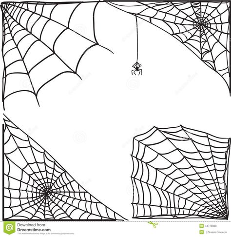 Spider Web Corner, Corner Drawing, Spider Cobweb, Spider Web Drawing, Spider Net, Painting Corner, Spider Drawing, Spider Web Tattoo, Web Tattoo