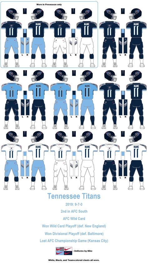 Afc Championship, Nfl Jersey, Championship Game, Team Uniforms, Wild Card, Tennessee Titans, Nfl Teams, White Nikes, New England