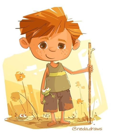 Children's Book Characters, Illustration Art Kids, Boy Illustration, Picture Books Illustration, Book Illustration Art, Be Alright, Kid Character, Children Book, Character Design Animation