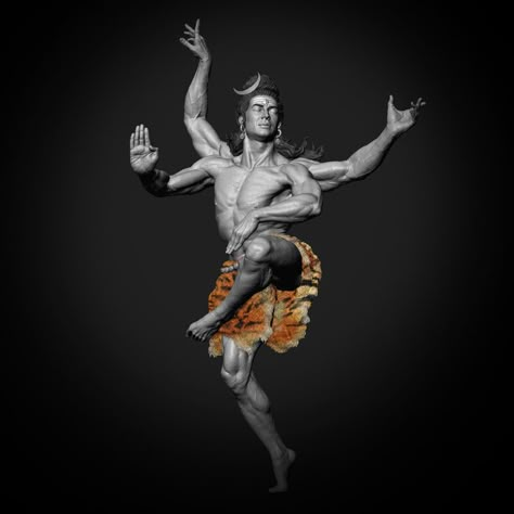 ArtStation - Shiva Parvati - Ananda Thandavam II Lord Shiva Dancing, Shiva Dancing, Male Energy, Dancing Pose, Dancing Shiva, Goddess Parvati, Cosmic Dance, Shiva Tattoo Design, Goddess Sculpture