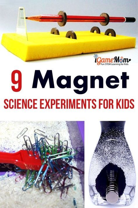 9 magical magnet science experiments for kids to learn force and motion, static electricity, with dollar bill, cereal, iron powder. Fun science fair project ideas. Easy and fun STEM activities for kids of all ages. For physics and science class #iGameMomSTEM #STEMforKids #ScienceForKids #ScienceActivities #activities #kids #experiments #science #magnet #sciencefair Magnet Science Experiment, Science Fair Project Ideas, Fair Project Ideas, Kids Experiments, Magnet Science, Magnet Activities, Science Experience, Stem Activities For Kids, Cool Science Fair Projects