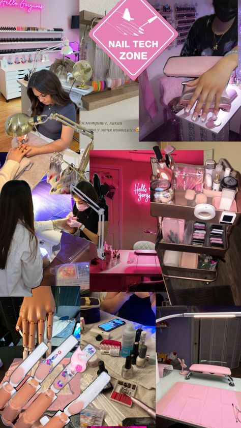 Nail Tech School, Tech Room, Business Vision Board, Business Nails, Nail Types, Nail Goals, Salon Suites Decor, Home Nail Salon, Nail Salon Decor