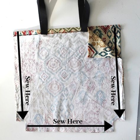 Large Tote Bag Pattern, Easy Tote Bag, Tote Bag Pattern Free, Diy Tote, Tote Bag Tutorial, Beginner Sewing Patterns, Bag Pattern Free, Diy Bags Patterns, Sew Ins