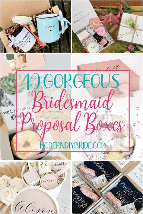 10 Gorgeous Bridesmaid Proposal Box Ideas Asking To Be Bridesmaid Ideas Diy, Ideas To Ask Bridesmaids To Be In Wedding, Self Care Bridesmaid Proposal, Ideas On How To Ask Bridesmaids, Cute Ways To Ask Your Bridal Party, Bridemaids Gifts Unique Bridesmaid Proposal, Cheap Bridesmaid Proposal Diy, Cute Way To Ask Bridesmaids, Cool Bridesmaid Proposal