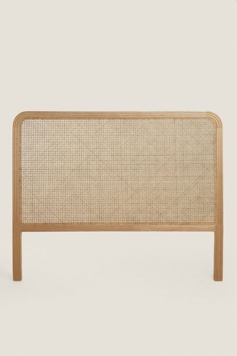 Bedding Collection | ZARA United States Ash Bedside Table, Rattan Bedroom, Boho Headboard, Rattan Bed, Wicker Headboard, Rattan Headboard, Headboard With Lights, Oak Side Table, Wood Bedside Table