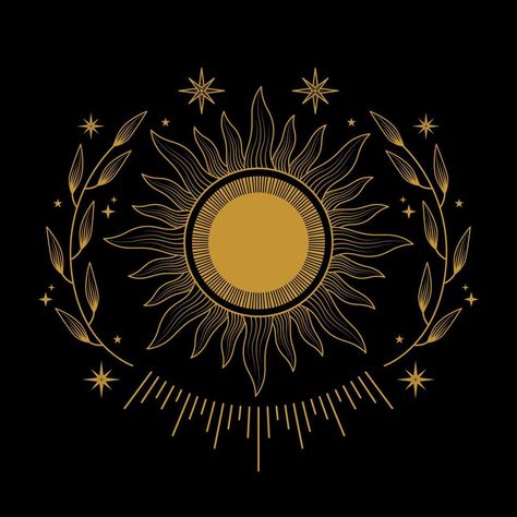 Sun Staff Design, Sun Motif Design, Sun Symbol Design, Sun Design Graphics, Sun Logo Ideas, Diety Work, Sun Logo Design Ideas, Sun Character Design, Rising Sun Logo