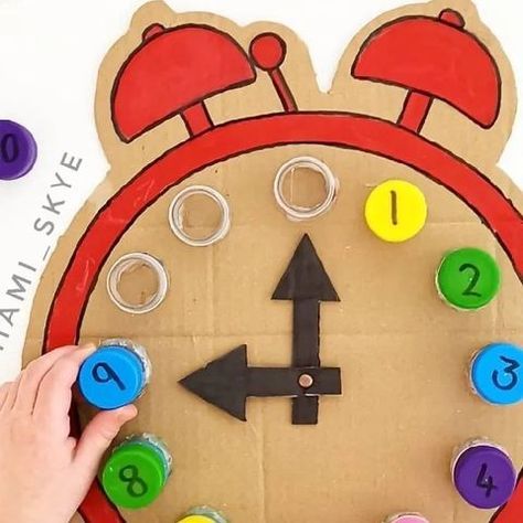 Craft & Learning Resources (@miami_skye) • Instagram photos and videos Clock Crafts For Kids Preschool, Clock Activity For Preschool, Clock Activities For Kids, Diy Clock For Kids, Clock Crafts For Kids, Countdown To New Year, Clock Activity, Clocks Diy Crafts, Clock Crafts