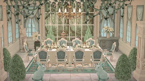 Acnh Fairytale House, Acnh Castle Interior, Acnh Castle House, Elegantcore Animal Crossing, Acnh Castle Designs, Acnh Regency, Acnh Elegantcore, Acnh Elegant, Castle Rooms