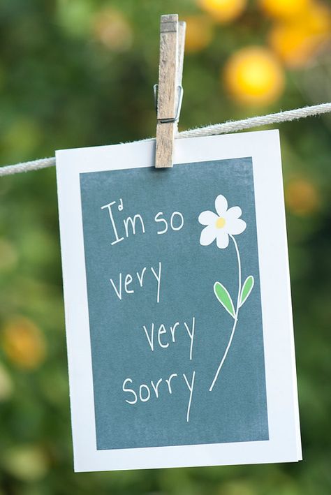 I'm Sorry Card Sympathy Card I'm Very Very Sorry by IreneIreneArt Sorry Card Ideas, Sorry Card, Im Sorry Cards, Sorry Gifts, Very Sorry, Saying Sorry, Sympathy Card, I'm Sorry, Sympathy Cards