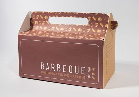 Barbeque for Two on Behance Bbq Sticks, Project Brief, Custom Cardboard Boxes, Barbeque Recipes, Grilling Menu, Food Box Packaging, Food Boxes, Bbq Skewers, Meat Shop