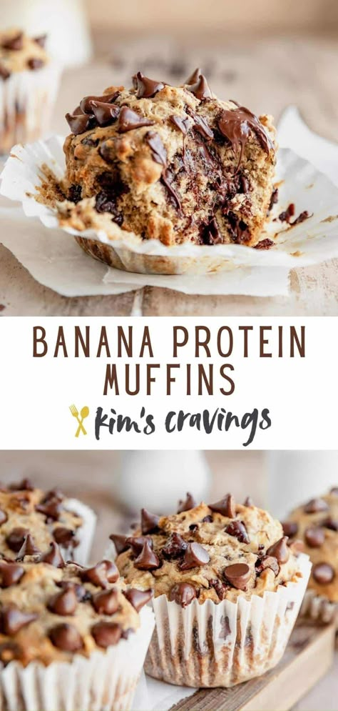 #NutritionHealthWellness Healthy Banana Recipes, Banana Protein Muffins, Ripe Banana Recipe, Banana Muffin, Perfect Healthy Breakfast, Banana Nut Muffins, Banana Muffin Recipe, Banana Bread Muffins, Banana Protein