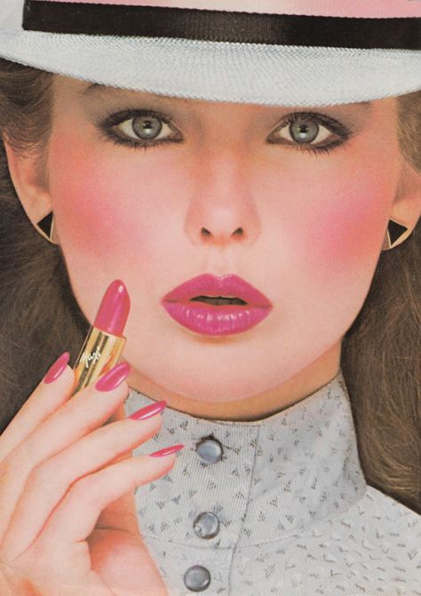 ‘It’s new. It lasts. At last.’ #MaxFactor #80sstyle Max Factor Lipstick, Vintage Seventeen Magazine, 1980s Makeup, Neon Lipstick, Seventeen Magazine Fashion, Just Seventeen, Lipstick Ad, Vintage Makeup Looks, 80s Makeup