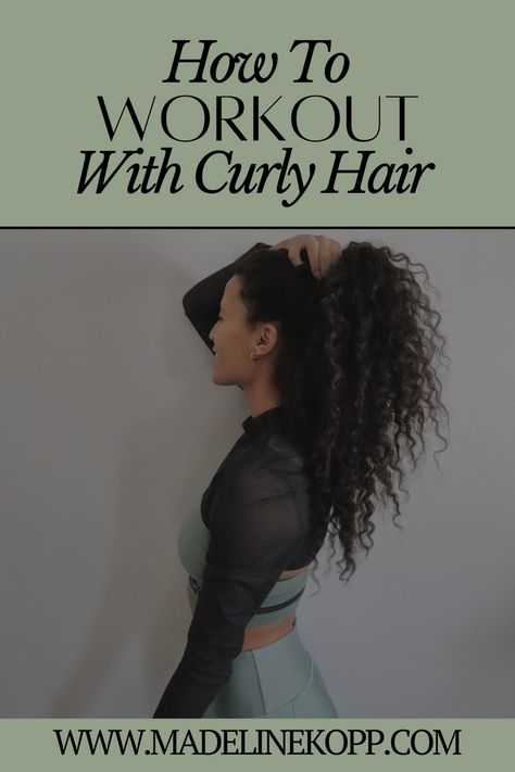 How To Protect Curls While Working Out, Curly Gym Hairstyles Natural Hair, Curly Hairstyles For Working Out, Curly Hair Gym Styles, Curly Hair Running Hairstyles, Curly Gym Hair, Natural Curl Wedding Hairstyle, Running Hairstyles For Curly Hair, Curly Hairstyles For The Gym