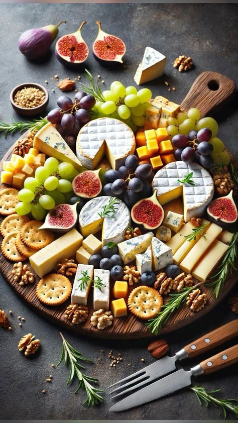 Charcuterie Board Ideas Cheese, Snack Charcuterie Board, Charcuterie And Wine, Cheese Platter Board, Cheese And Charcuterie Board, Antipasti Platter, Cheese Fruit Platters, Charcuterie Board Meats, Cheese Charcuterie Board