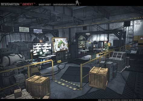 ArtStation - Asset "объект (Obyekt)" - Underground Bunker, Wesley Phua Bunker Layout, Geothermal Power Plant, Employee Lounge, Environment Images, Underground Bunker, Rock Tumbler, The Bunker, Concept Art World, X Male Reader