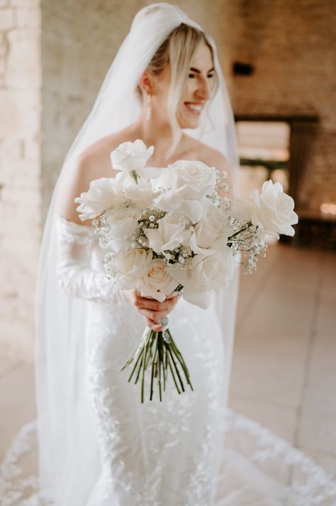 Rose And Gypsophilia, Bridal Bouquet Gypsophila White Roses, White Rose Gypsophila Bouquet, Gypsophila And White Rose Bouquet, White Rose And Gypsophila Bouquet, Roses And Gypsophila Bouquet, Rose And Gypsophila Bouquet, Royal Wedding Bouquet, White Bridal Bouquet With Greenery