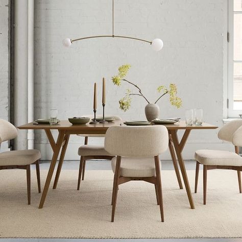 Expandable Dining Tables | West Elm West Elm Dining Room, West Elm Dining Table, Round Drum Coffee Table, Drum Coffee Table, Expandable Dining Table, Mid Century Modern Dining, Mid Century Dining, Dining Table Black, Contemporary Dining