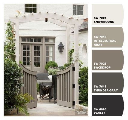 Paint colors from ColorSnap by Sherwin-Williams Exterior Paint Ideas, Painted Brick House, Exterior House Paint Color, House Paint Color Combination, Paint Color Combinations, Exterior House Paint Color Combinations, House Paint Colors, Paint Colors For House, Colors For House