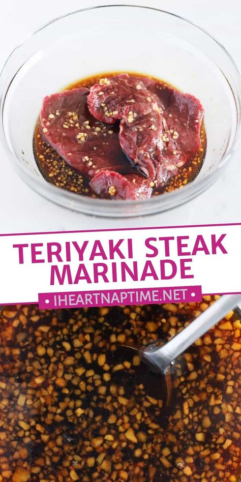 Teriyaki Steak Marinade, Tenderizing Steak Marinade, Asian Steak Marinade, Meat Tenderizer Recipe, Steak Kabob Marinade, Steak Marinade For Grilling, Easy Steak Marinade Recipes, Kabob Marinade, Steak Marinade Easy