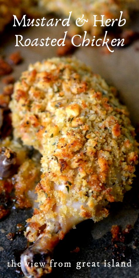 Mustard Roasted Chicken, Ina Garten Recipes, Chicken Entrees, Mustard Chicken, Chicken Main Dishes, Thigh Recipes, Winner Winner Chicken Dinner, Recipe Chicken, Recipes Crockpot