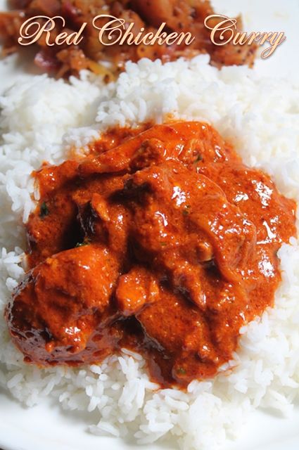 Red Chicken Curry, Healthy Recipes Dinner, Dinner Meat, Red Curry Chicken, Simple Healthy Recipes, Indian Chicken Recipes, Chicken Curry Recipe, Red Chicken, Indian Chicken