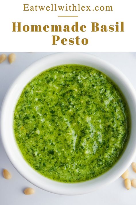 🌱 Elevate your pasta game with this homemade basil pesto that’s so good, you’ll want to put it on everything! 😍 We’re sharing the most tasty and vibrant pesto recipe – your taste buds won’t know what hit them! 🍝 #BasilPesto #HomemadePesto Pesto Genovese Recipe, Homemade Basil Pesto, Fresh Basil Pesto, Basil Pesto Recipe, Recipes To Feed A Crowd, Homemade Pesto Recipe, Homemade Pesto Sauce, Basil Pesto Recipes, Sauce Pesto