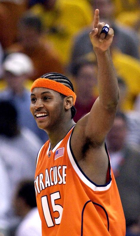 Melo @ Syracuse University March Madness Basketball, Syracuse Basketball, College Basketball Players, Basketball Love, Knicks Basketball, Ncaa March Madness, I Love Basketball, Ny Knicks, Basketball Practice