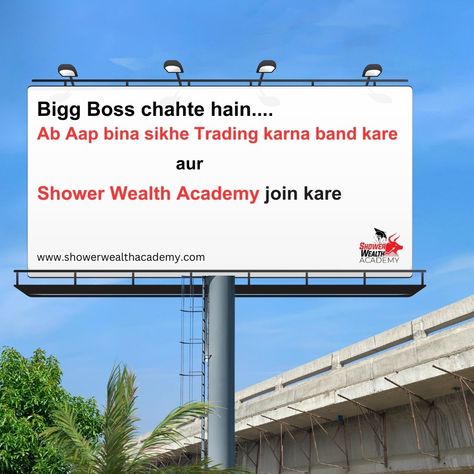 Bigg Boss Chahte hain....😂😂😂 Join Shower Wealth Academy  #stockmarket #trading #trader #showerwealthacademy #stockmarketclasses Stockmarket Trading, Learn Stock Market, Bigg Boss, Creative Ads, Ads Creative, Post Design, Solar Energy, Stock Market, Social Media Post