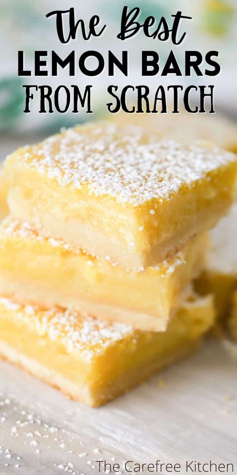 Lemon Bars Recipe Easy, Recipe For Lemon Bars, Lemon Desserts Bars, Creamy Lemon Bars, The Best Lemon Bars, Lemon Squares Recipe, Classic Lemon Bars, Gluten Free Lemon Bars, Best Lemon Bars