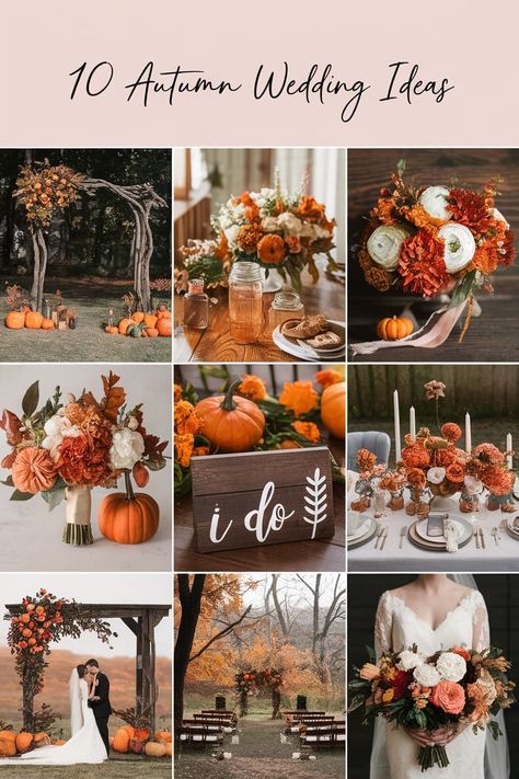 Looking for autumn wedding ideas? From fall wedding decor and autumn wedding venues to fall wedding food and autumn wedding favors. these ideas will help you create a beautiful and memorable celebration. Don't miss out on these stunning inspiration! #AutumnWedding #WeddingIdeas #FallWeddingDecor #AutumnWeddingVenues #FallWeddingFood October Wedding Themes, Fall Barn Wedding Ideas, Fall Wedding Food, Autumn Wedding Favors, Autumn Wedding Ideas, Autumn Wedding Food, Barn Wedding Ideas, Magical Autumn, Fall Wedding Decor