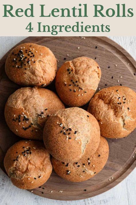 Lentil Bread, Gluten Free Rolls, Flaxseed Meal, Pudding Chia, Vegan Lentil, Cookies Gluten Free, Extra Protein, Red Lentils, Gf Bread