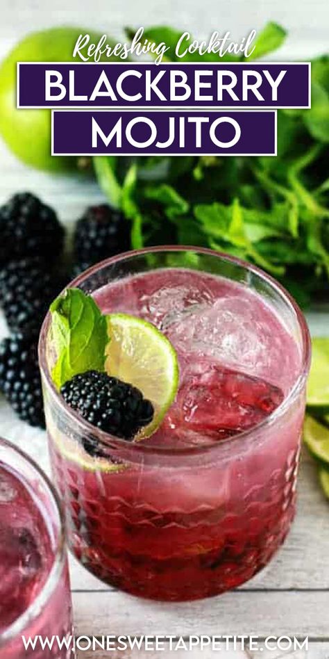 Blackberry Mojito Recipe, Best Mojito Recipe, Blackberry Mojito, Mojito Recipe Classic, Classic Mojito, Recipes By Ingredients, Mojito Cocktail, Mojito Recipe, Refreshing Cocktail