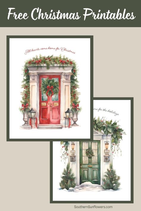 Download these gorgeous free Christmas printables for wall art this holiday season. Easy to print and frame! Christmas Wall Art Printables, Wall Art Free Printables, Free Printable Pictures, Watercolor Christmas Art, Christmas Paper Craft, Christmas Birthday Ideas, Christmas Home Decor Diy, Farmhouse Printables, Box Templates