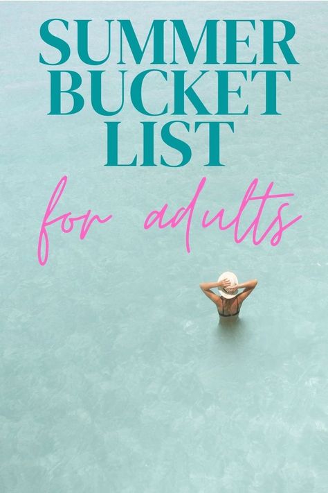 Summer Holiday Activities, Spring Bucket List, Kids Summer Bucket List, Ultimate Summer Bucket List, Best Bucket List, Hobbies For Adults, Summer To Do List, Summer Challenge, Vacation Activities