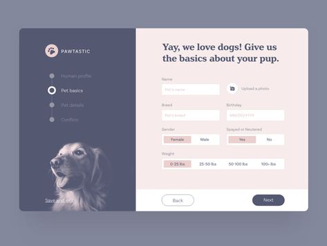 Create your pet profile input upload toggle adobe xd free download ui kit pets profile sign up form design Form Design Web, Form Ui, Ui Forms, Cv Website, Login Page Design, Profile Website, Web Forms, Ui Design Website, Ui Ux Designer