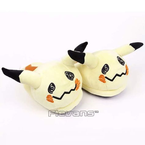 Mimikyu Plush, Pokemon Slippers, Cute Things To Buy, Animal Anime, Hug Pillow, Nap Pillow, Me Aesthetic, Plush Slippers, Rabbit Dolls