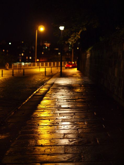 night pavement | Edinburgh Pavement Aesthetic, Fearless Album, Playlist Covers, Visual Content, Intense Colors, Dark Backgrounds, Color Photography, Dark Side, Edinburgh