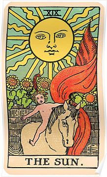 Pamela Colman Smith, 1878 – 1951 The Sun Poster, Sun Tarot Card, The Sun Tarot Card, Sun Poster, Tarot Prediction, The Sun Tarot, The Hierophant, Esoteric Art, Tarot Major Arcana