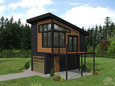 Modern Carriage House, Contemporary Garage, Plan Garage, Carriage House Plans, Pool House Plans, Tiny House Loft, Modern Garage, Garage Apartments, Tiny Home Ideas