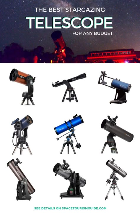 Looking to start stargazing or want to become an amateur astronomer? Read on to learn about the best stargazing telescope for any budget. These best telescopes for kids and adults and best telescopes for beginners will help you get a great view of what's in the night sky without breaking the bank. #stargazing #astronomy Telescopes Aesthetic, Astronomy For Beginners, Best Telescope, Star Telescope, Home Telescope, Telescope Aesthetic, Stargazing Telescope, Telescope Astronomy, Astronomy Quotes