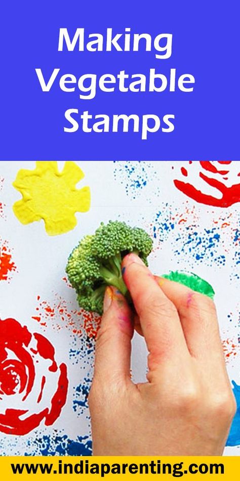 Making Vegetable Stamps Vegetables Craft For Preschool, Vegetables Activities For Toddlers, Vegetables Art And Craft For Preschool, Vegetable Printing Art For Kids, Vegetable Activities For Toddlers, Vegetables Crafts For Kids Preschool, Vegetable Activities For Preschool, Vegetable Stamping, Vegetable Activity For Kids