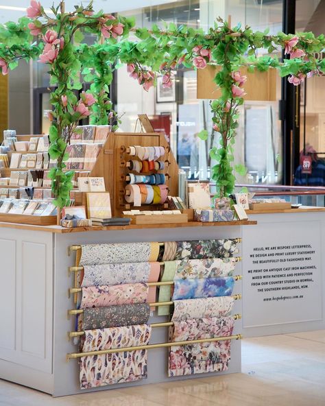 Stationery organisation inspo from our beautiful pop up store - Bespoke Letterpress - @bespokepress #stationeryaddict #letterpress Logo Display Ideas, Florist Shop Interior, Bespoke Letterpress, Letterpress Studio, Gift Shop Interiors, Gift Shop Displays, Flower Shop Interiors, Florist Studio, Flower Shop Decor