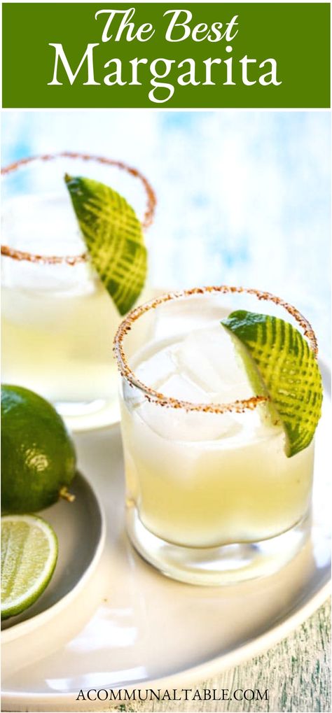 This simple Margarita cocktail recipe took me years of research and I have finally found the absolute best one ever! This easy agave margarita has only 4 ingredients. You don’t need expensive liqueurs or mixes to make this classic cocktail!  #tequila #margarita #summerdrinks #drinks #cocktails #recipe #easyrecipe #lime Lime Margarita Recipe On The Rocks, Tequila On The Rocks, Classic Margarita Recipes On The Rocks, Fancy Margarita Recipe, Simple Margarita Recipe On The Rocks, The Best Margarita Recipe, Best Classic Margarita Recipe, Fancy Margaritas, Best Margarita Recipe On The Rocks