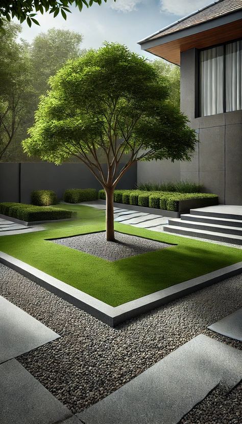 15+ Innovative Edging Around Trees Ideas for Every Garden Style 43 Garden Trees Ideas, Under Tree Landscaping, Tree Edging, Courtyards Ideas, Design Garden House, Ideas Around Trees, House Garden Design, Landscape Design Ideas, Gardening Landscaping