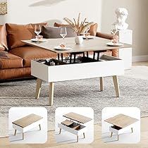 Coffee Table Convert To Dining Table, Small Space Storage Solutions, Table Lift, Multifunctional Table, Concept Living Room, Lift Coffee Table, Studio Apartment Living, Dining Table With Storage, Shared Office Space