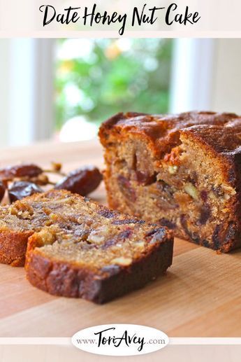 Date Nut Cake, Date Honey, Date Nut Bread, Nut Cake, Fruit Cake Recipe, Dairy Free Cake, Date Cake, Torte Cupcake, Loaf Cakes